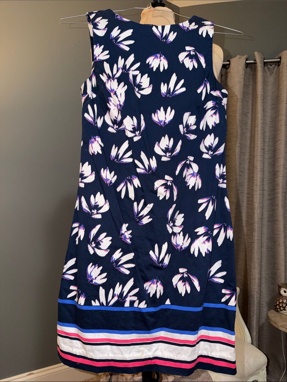 Navy Floral Dress